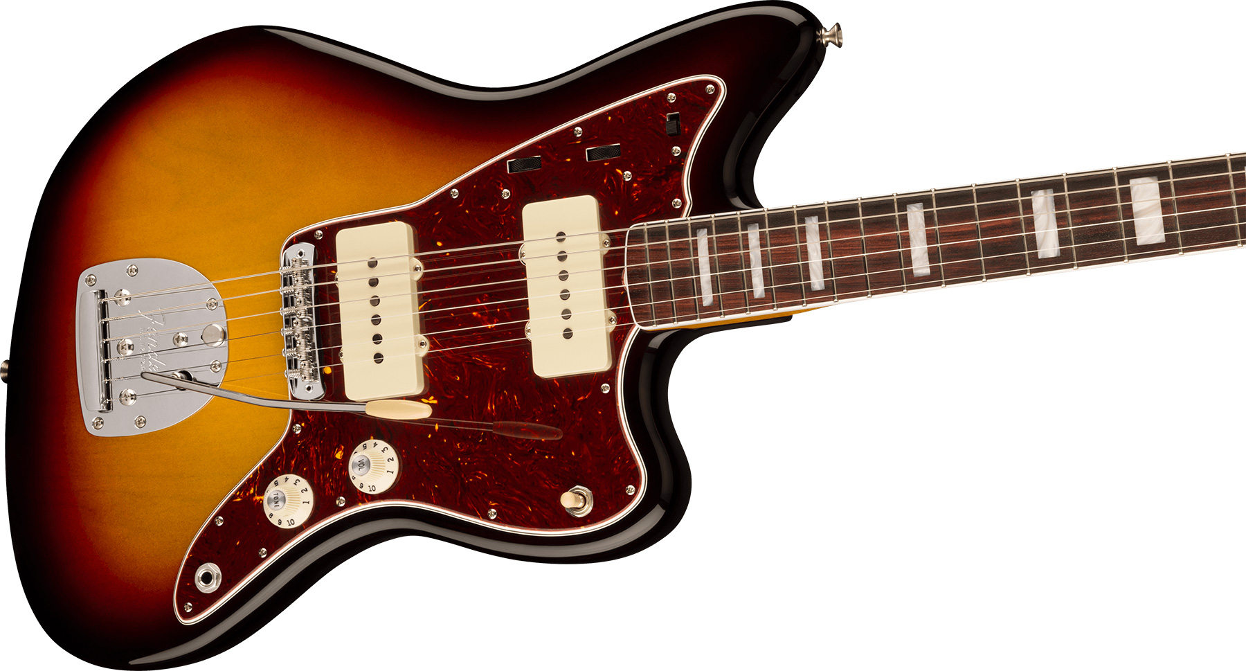 Fender Jazzmaster 1966 American Vintage Ii Usa Sh Trem Rw - 3-color Sunburst - Guitare Électrique RÉtro Rock - Variation 2