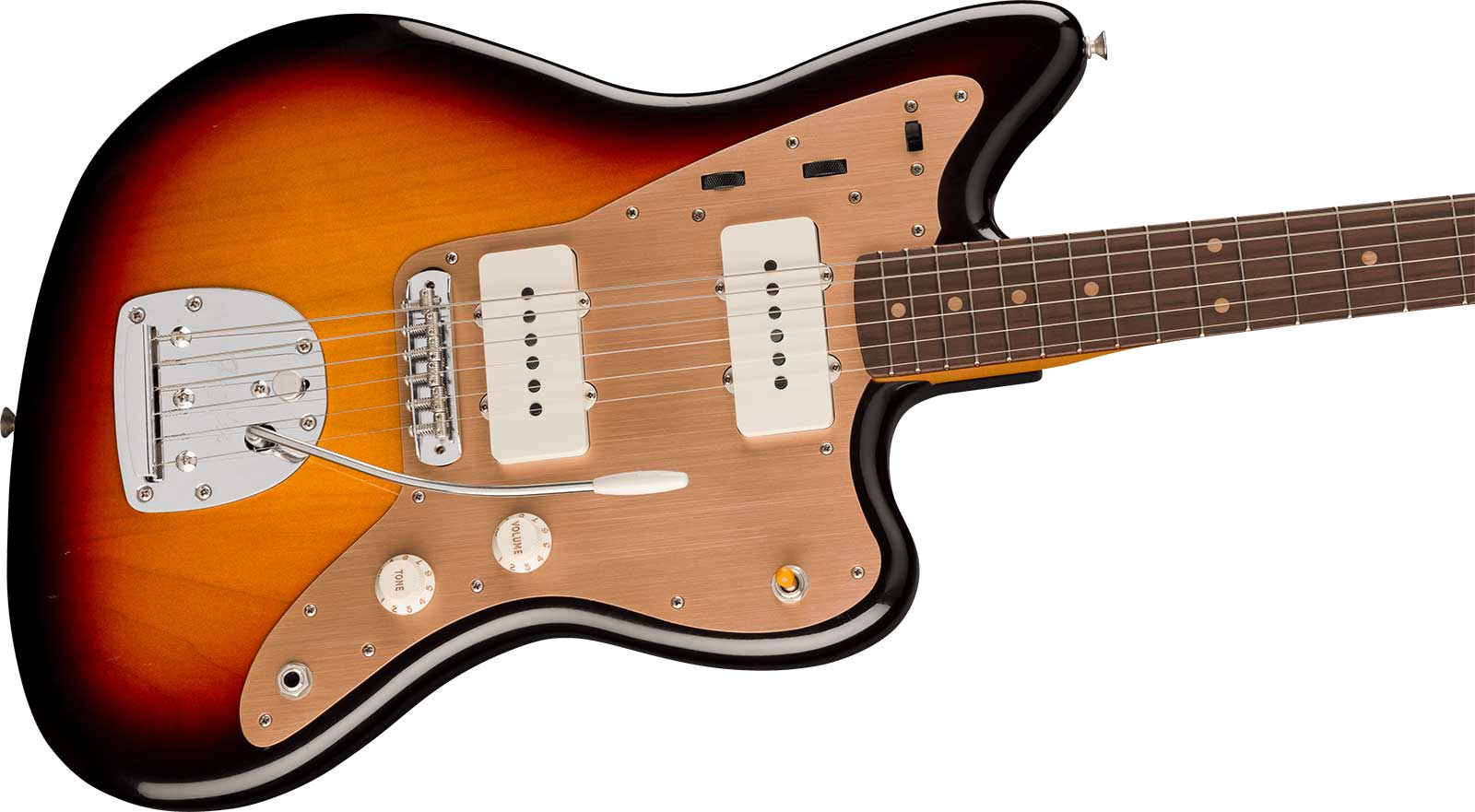 Fender Jazzmaster 50s Road Worn Vintera 2 Mex 2s Trem Rw - 3-color Sunburst - Guitare Électrique RÉtro Rock - Variation 2