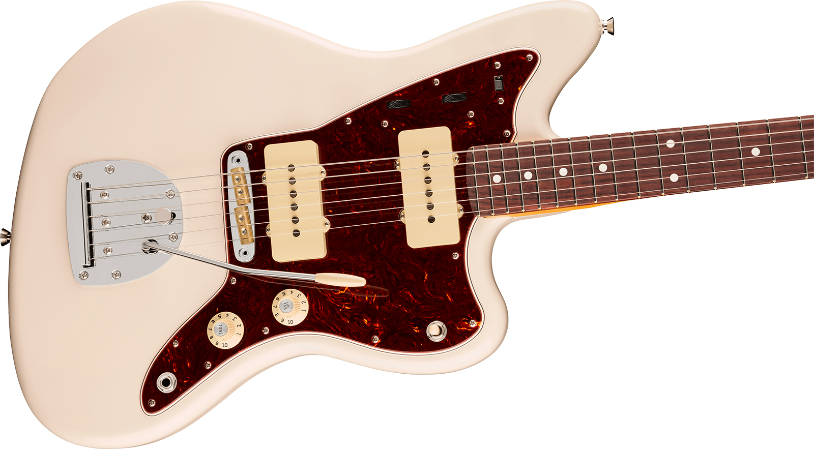 Fender Jazzmaster American Pro. Usa  2s Trem Rw - Olympic White - Guitare Électrique RÉtro Rock - Variation 2