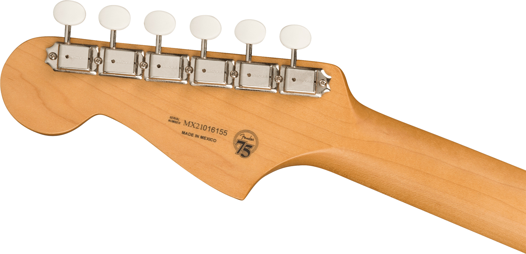 Fender Jazzmaster Gold Foil Ltd Mex 3mh Trem Bigsby Eb - Shoreline Gold - Guitare Électrique RÉtro Rock - Variation 3
