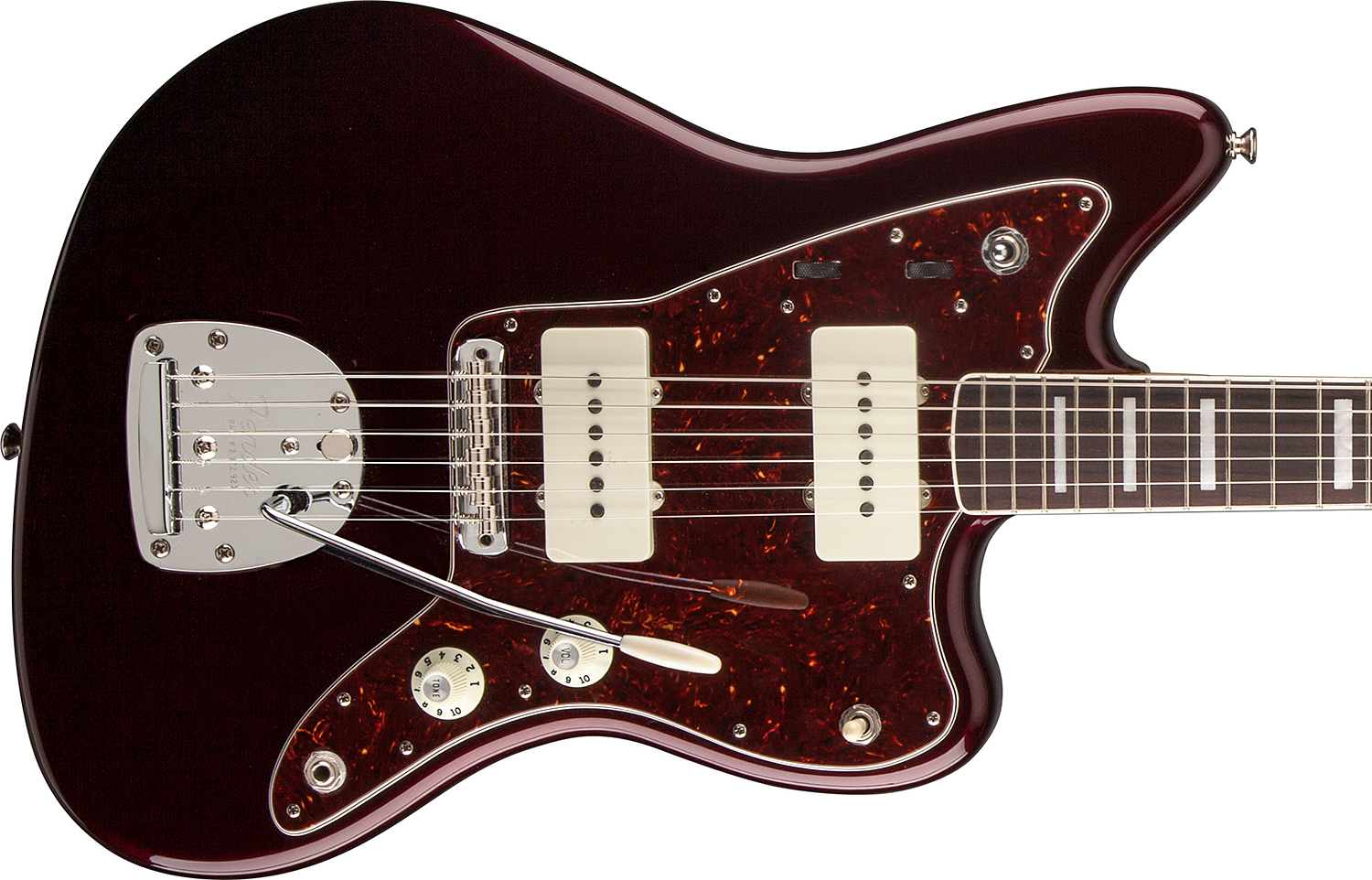 Fender Troy Van Leeuwen Jazzmaster Signature Mex Rw - Oxblood - Guitare Électrique RÉtro Rock - Variation 2