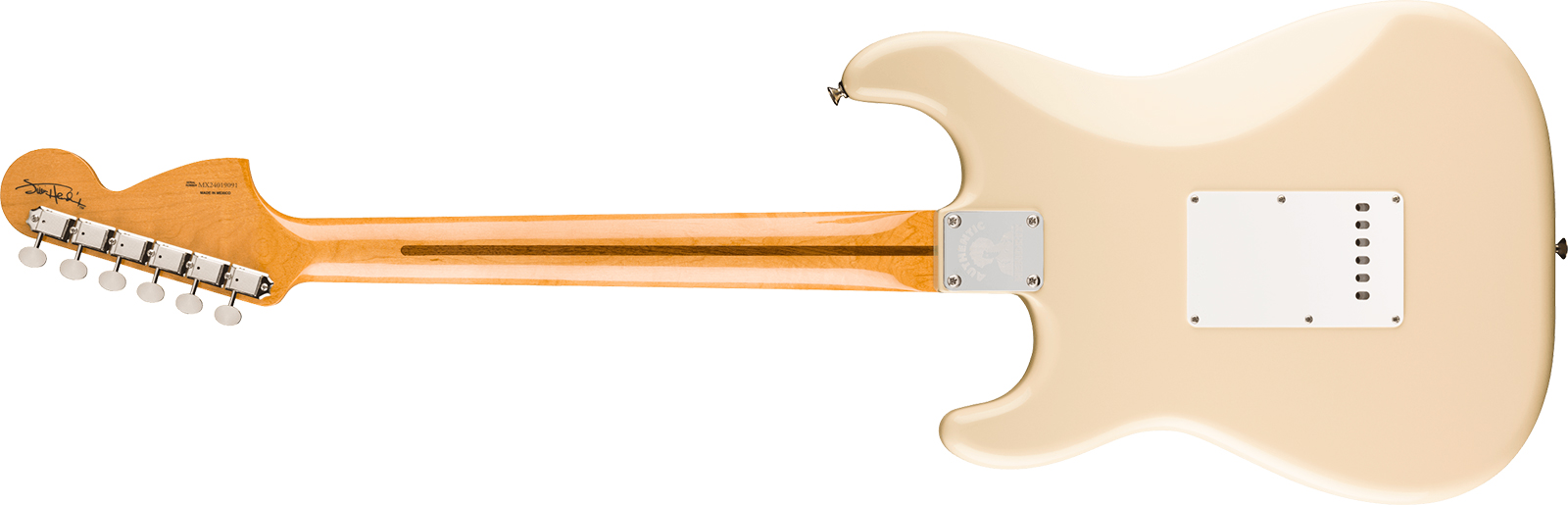 Fender Jimi Hendrix Strat Mex Signature 3s Trem Mn - Olympic White - Guitare Électrique Forme Str - Variation 7