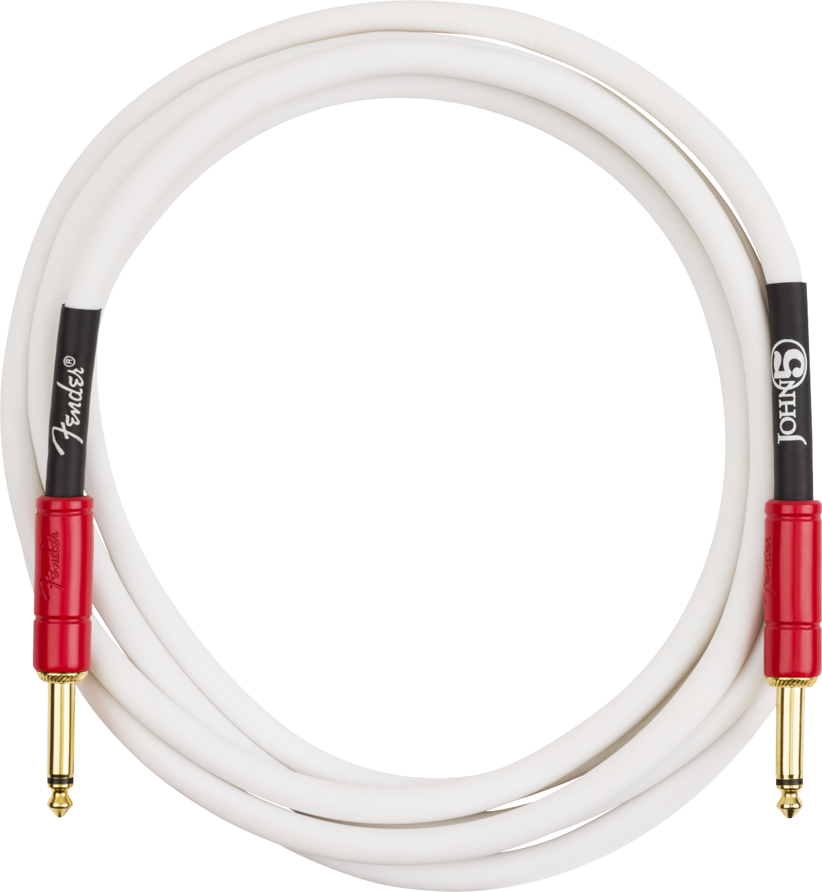 Fender John 5 Instrument Cable 10ft Droit/droit White & Red - CÂble - Variation 1