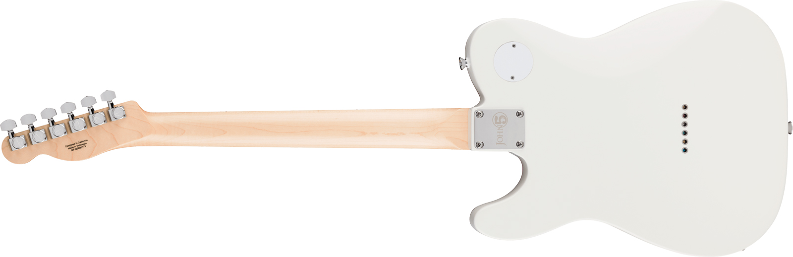 Fender John Five Tele Ghost Signature Ind 2h Dimarzio Ht Mn - White - Guitare Électrique Signature - Variation 1