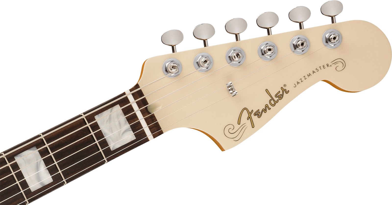 Fender Kim Gordon Jazzmaster Mex Ltd Signature Ltd 2s Trem Rw - Olympic White - Guitare Électrique Signature - Variation 3
