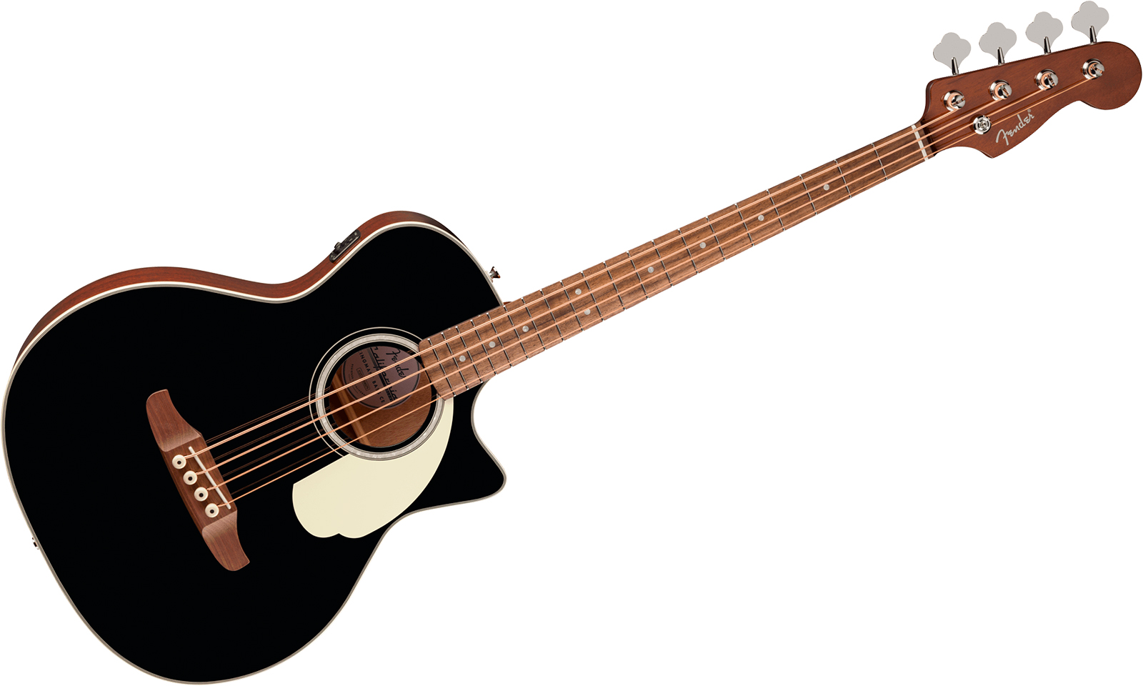 Fender Kingman Bass Deluxe Ce California Cw Shsc Epicea Acajou Noy - Black - Basse Acoustique - Variation 1