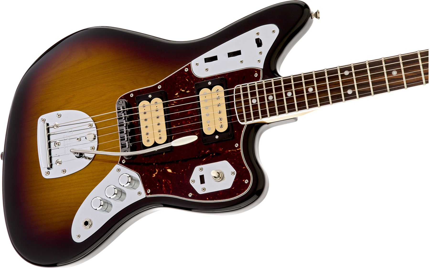Fender Kurt Cobain Jaguar Mex Hh Trem Rw - 3-color Sunburst - Guitare Électrique RÉtro Rock - Variation 2