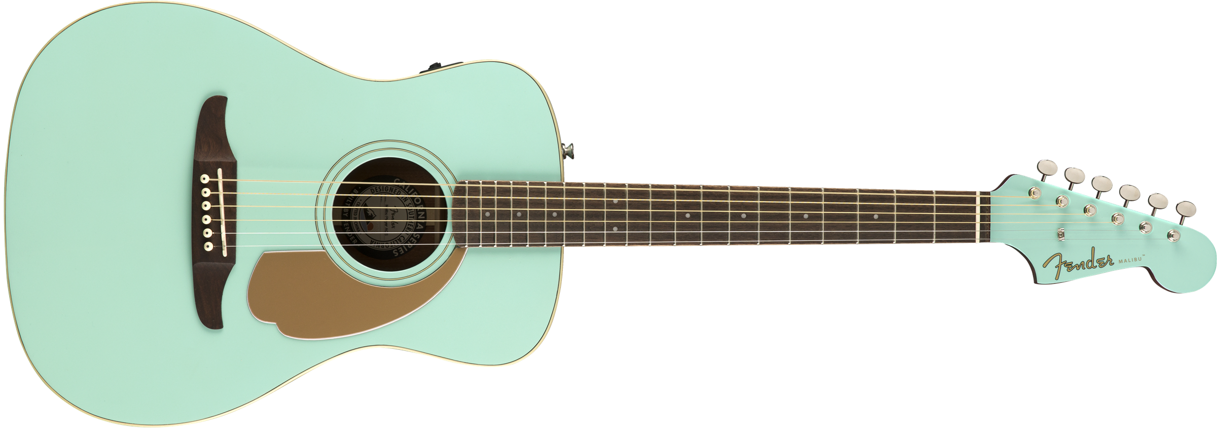 Fender Malibu Player Concert Epicea Acajou Wal - Aqua Splash - Guitare Acoustique - Variation 1