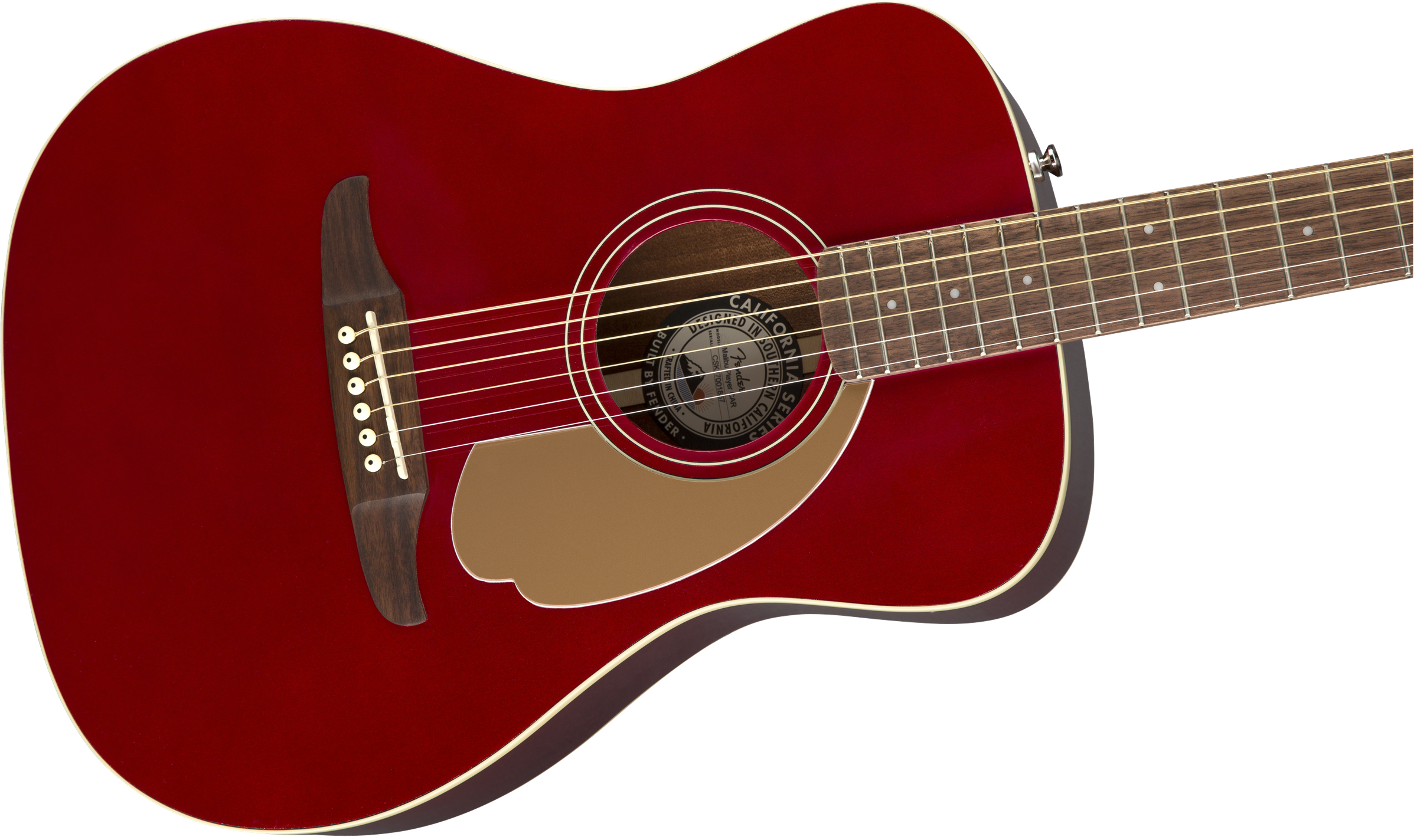 Fender Malibu Player - Candy Apple Red - Guitare Acoustique - Variation 2