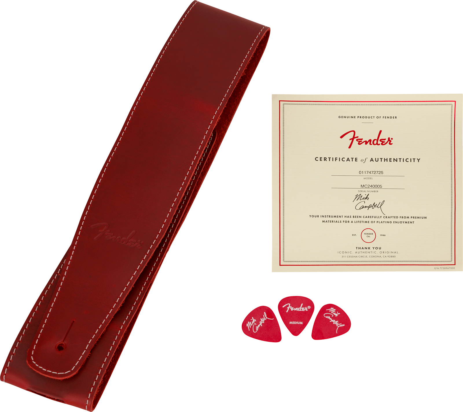 Fender Mike Campbell Tele Red Dog Stories Usa Signature Shh Trem Mn - Red Dog Red - Guitare Électrique Forme Tel - Variation 6
