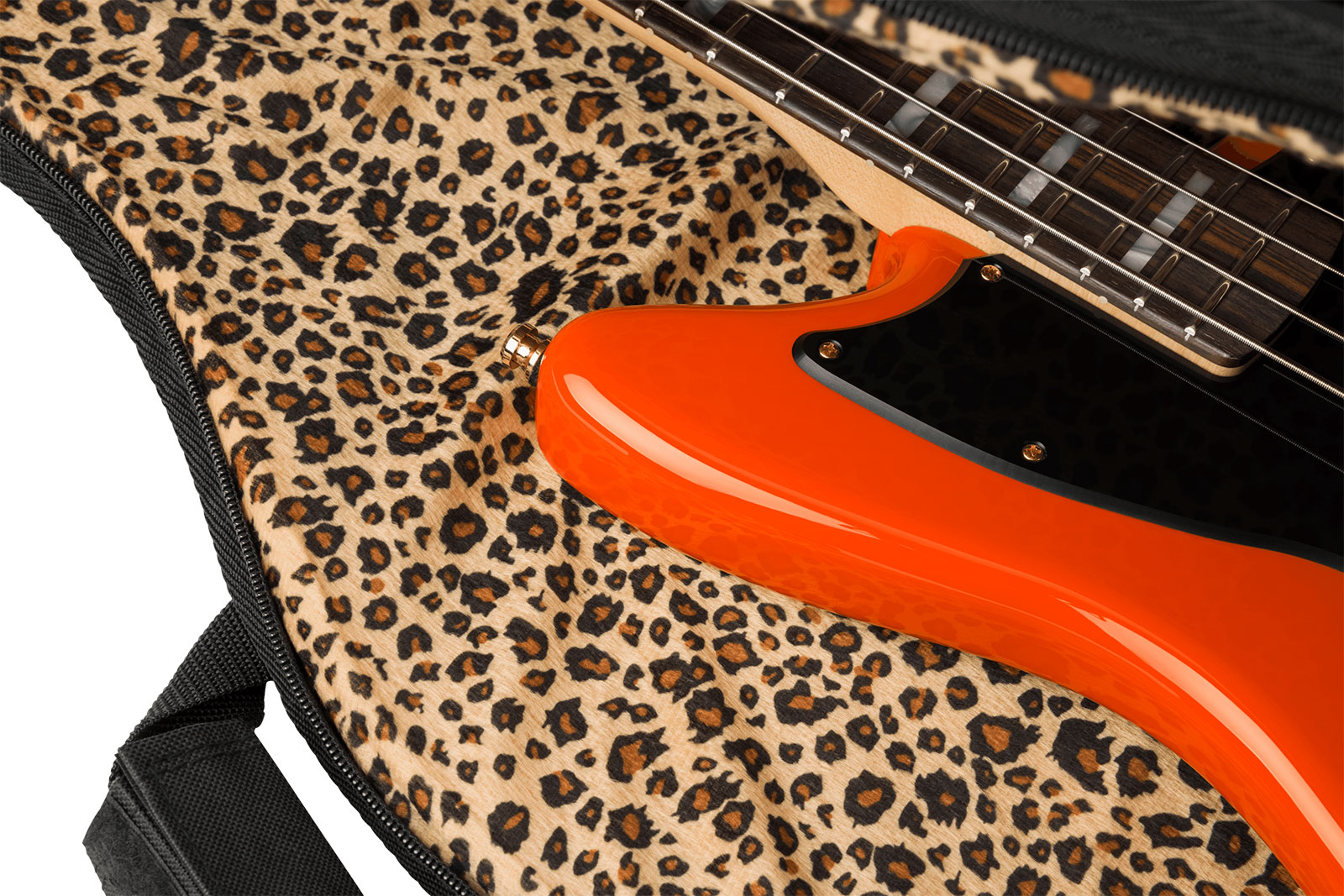 Fender Mike Kerr Jaguar Ltd Mex Signature Rw - Tiger's Blood Orange - Basse Électrique Solid Body - Variation 5