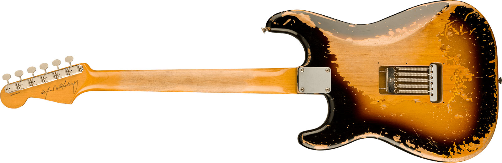 Fender Mike Mccready Strat Mex Signature 3s Trem Rw - Road Worn 3-color Sunburst - Guitare Électrique Signature - Variation 1