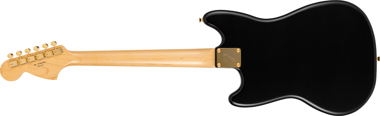 Fender Mustang 60s Traditional Mij Ltd Jap Shsc 2s Trem Rw - Black Pearl - Guitare Électrique RÉtro Rock - Variation 1
