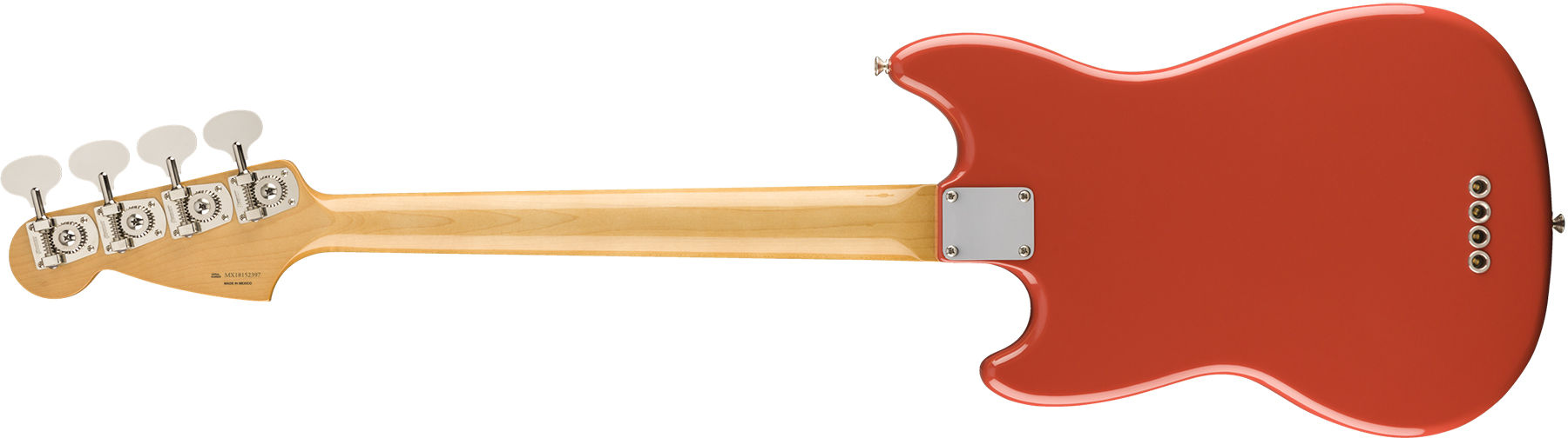 Fender Mustang Bass 60s Vintera Vintage Mex Pf - Fiesta Red - Basse Électrique Enfants - Variation 1