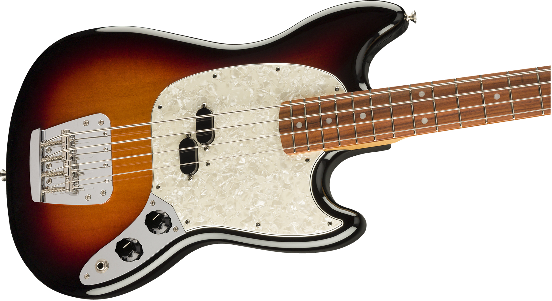 Fender Mustang Bass 60s Vintera Vintage Mex Pf - 3-color Sunburst - Basse Électrique Enfants - Variation 2