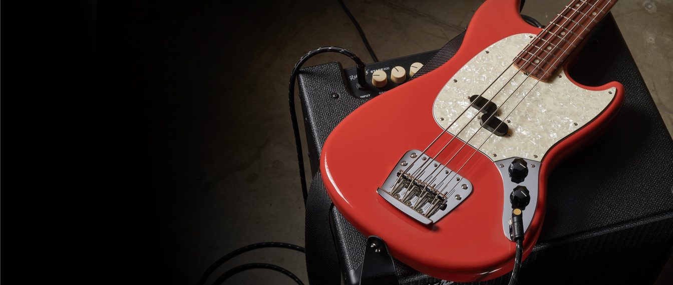 Fender Mustang Bass 60s Vintera Vintage Mex Pf - Fiesta Red - Basse Électrique Enfants - Variation 4