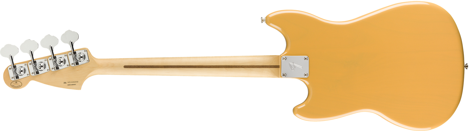 Fender Mustang Bass Pj Player Ltd Mex Mn - Butterscotch Blonde - Basse Électrique Enfants - Variation 1