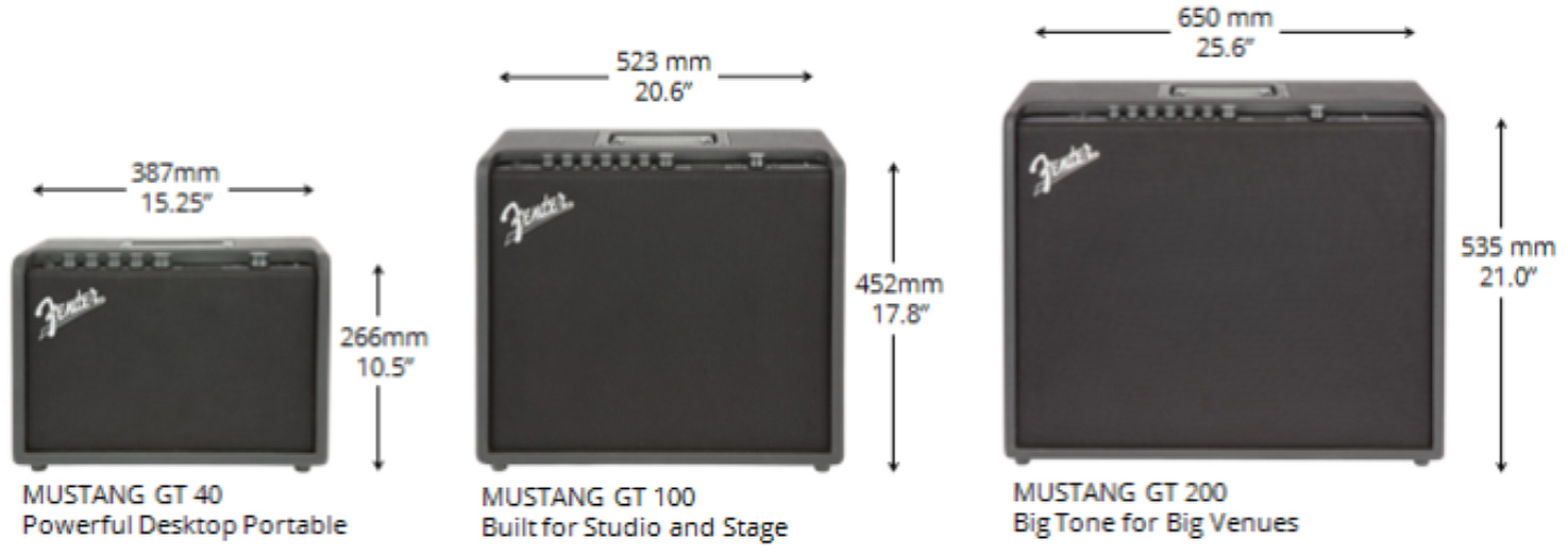 Fender Mustang Gt 200 2x100w 2x12 - Ampli Guitare Électrique Combo - Variation 2