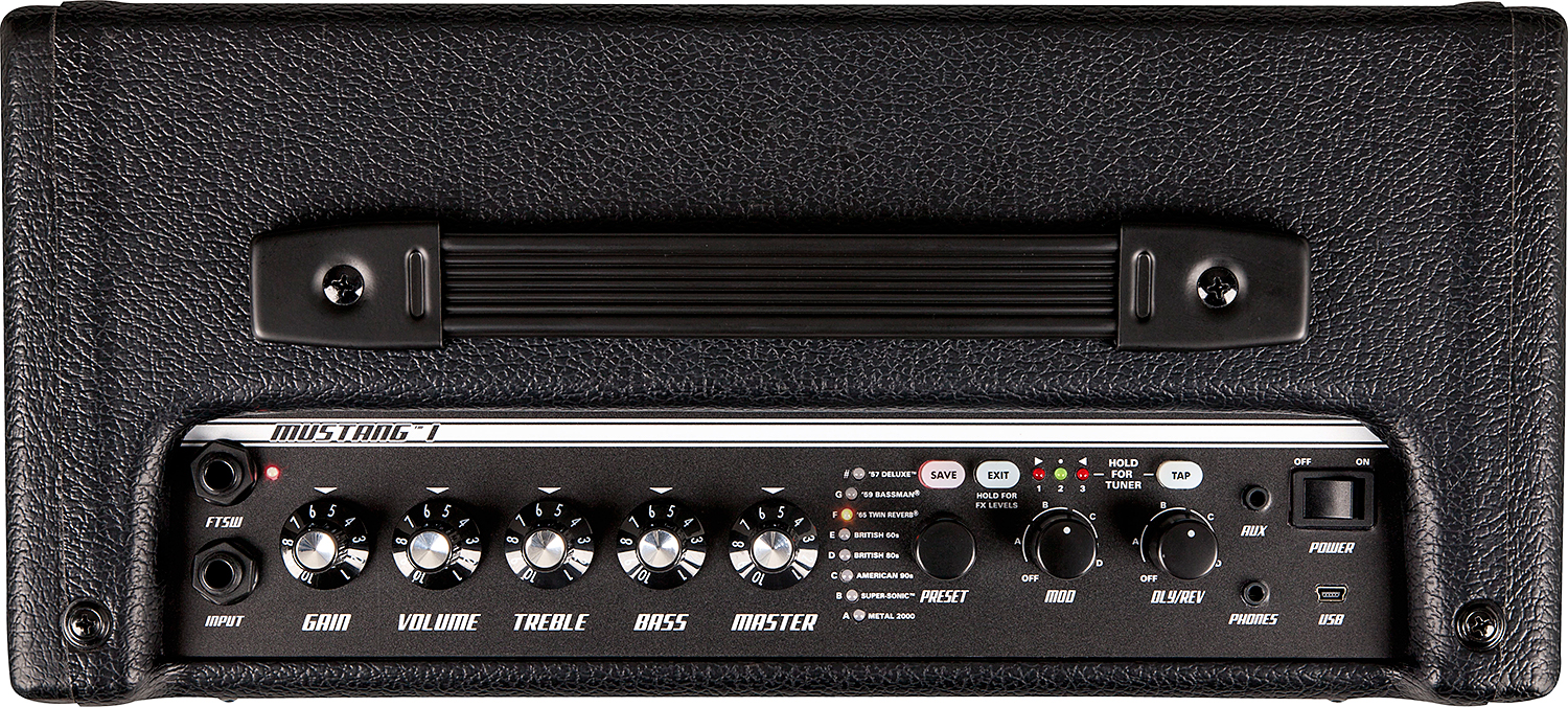 Fender Mustang I V2 20w 1x8 Black - Ampli Guitare Électrique Combo - Variation 1