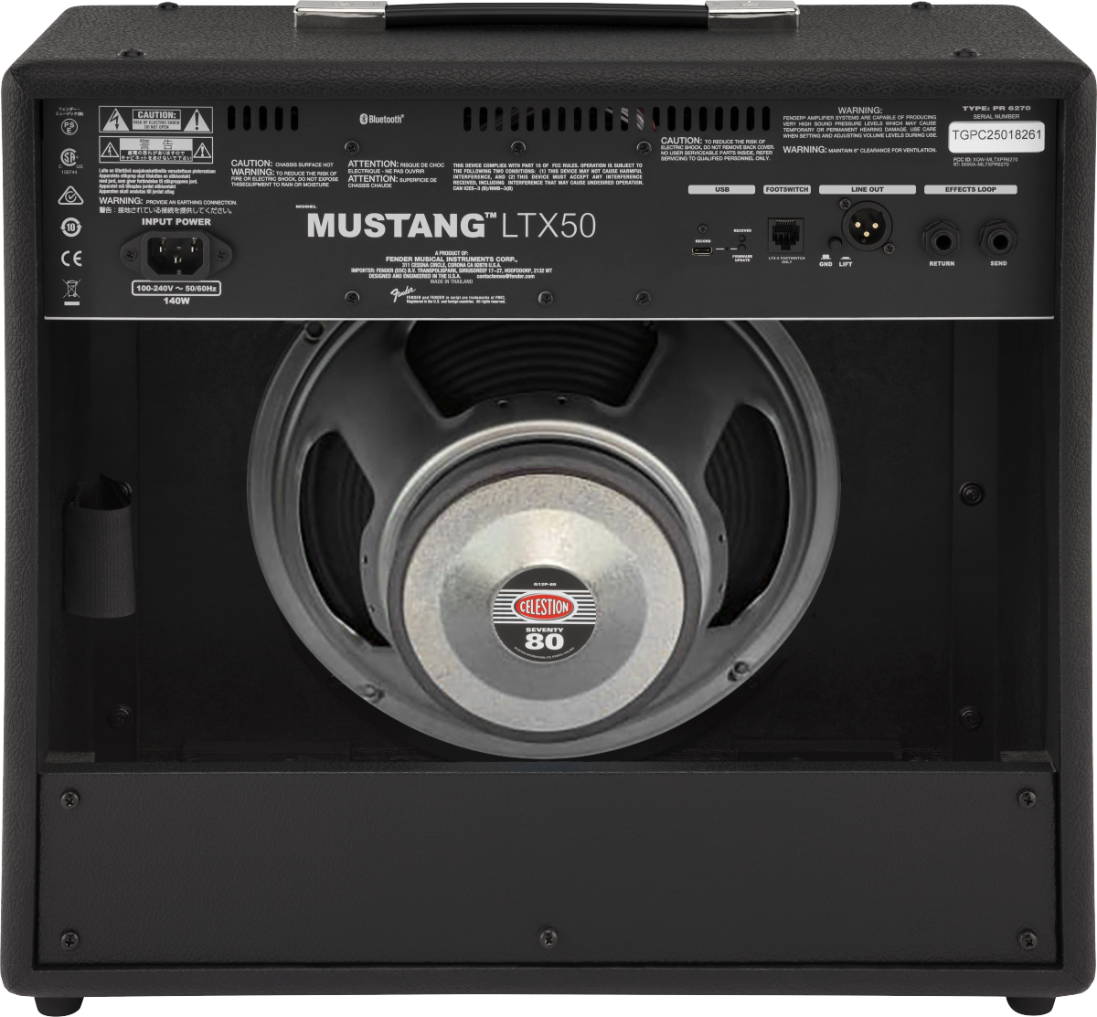 Fender Mustang Ltx50 50w 1x12 - Ampli Guitare Électrique Combo - Variation 1