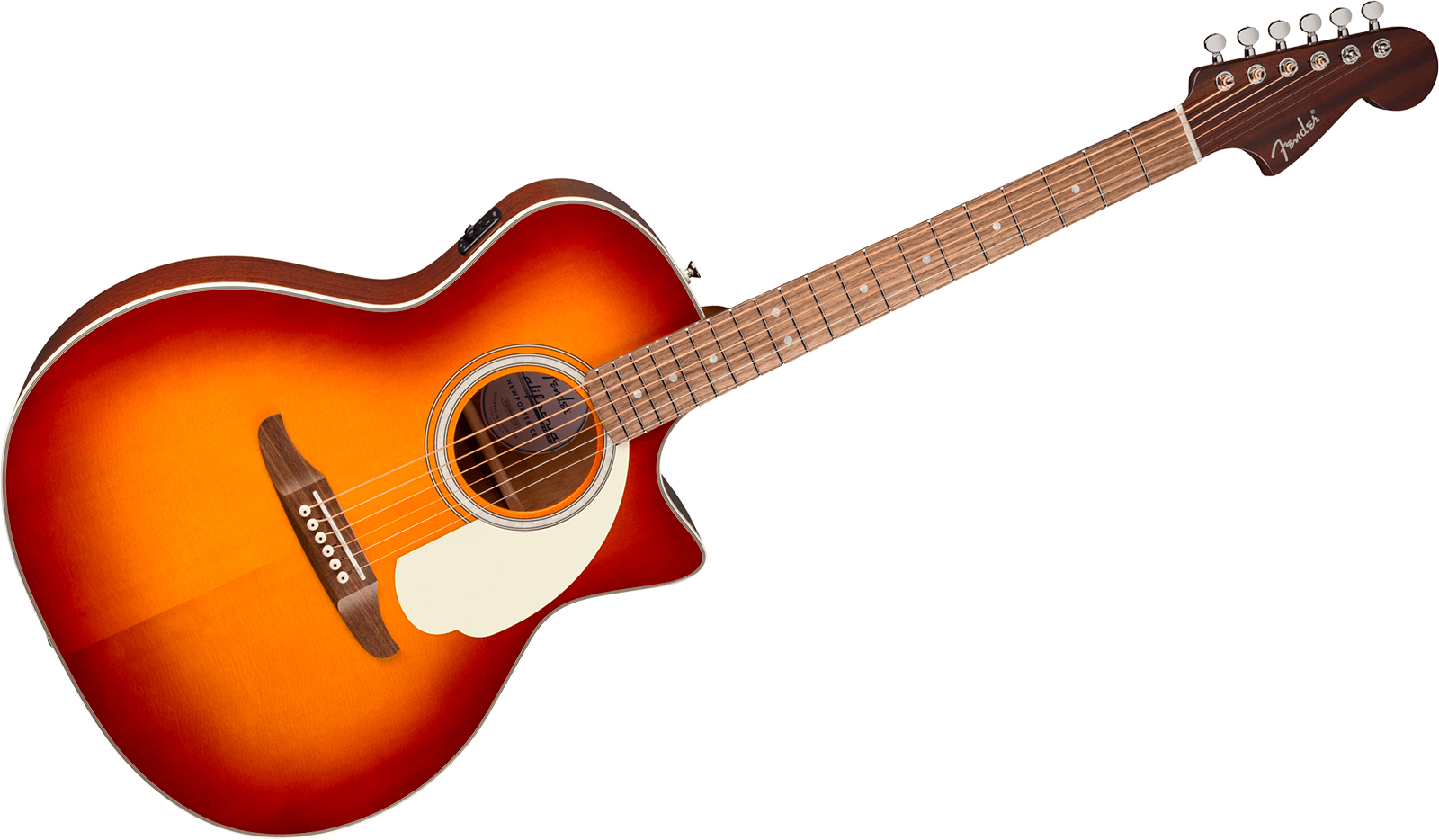 Fender Newporter Deluxe Ce California Auditorium Cw Epicea Acajou Wal - Sienna Sunburst - Guitare Folk - Variation 1
