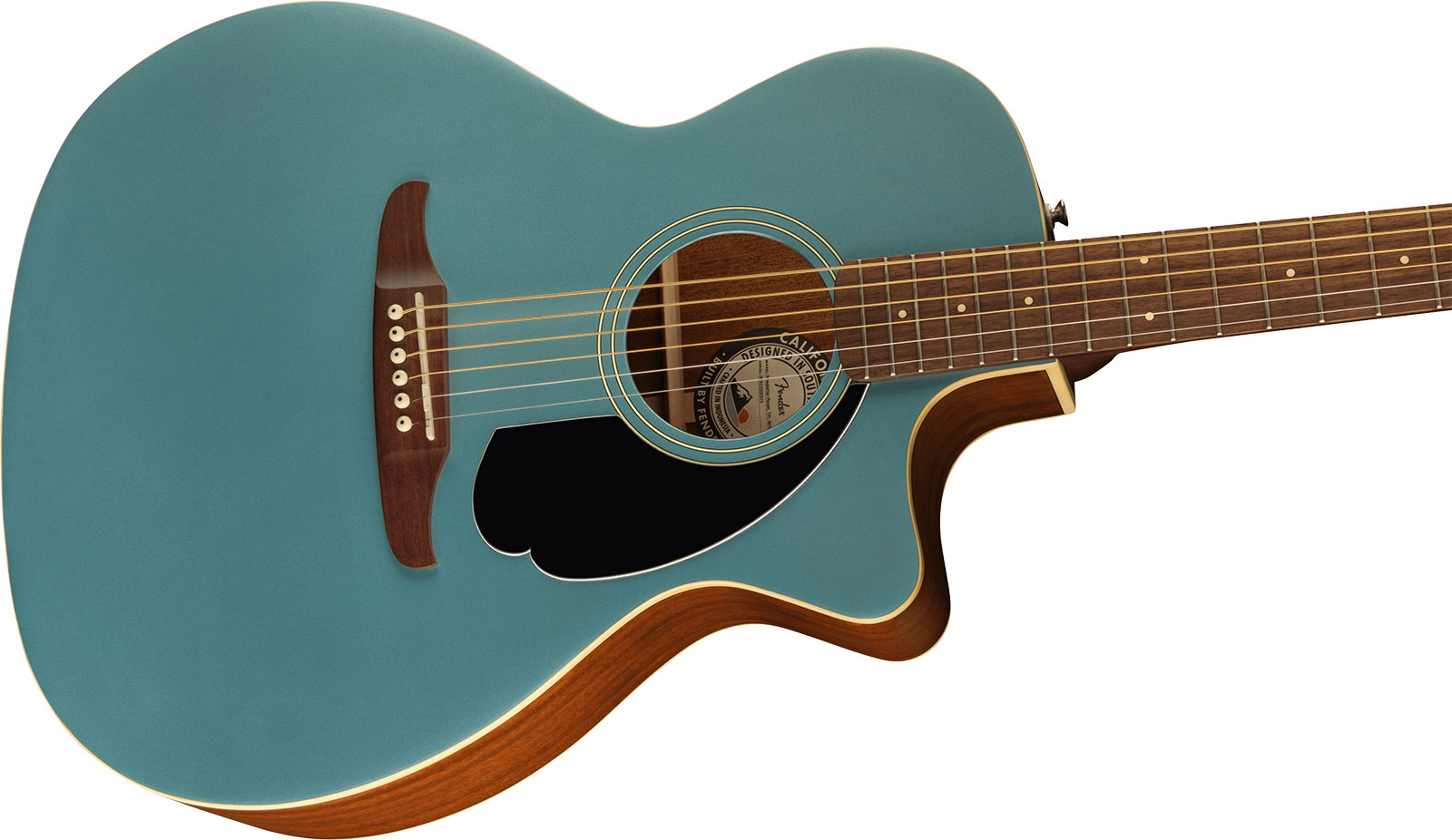 Fender Newporter Player Auditorium Cw Epicea Acajou Wal - Tidepool - Guitare Electro Acoustique - Variation 2