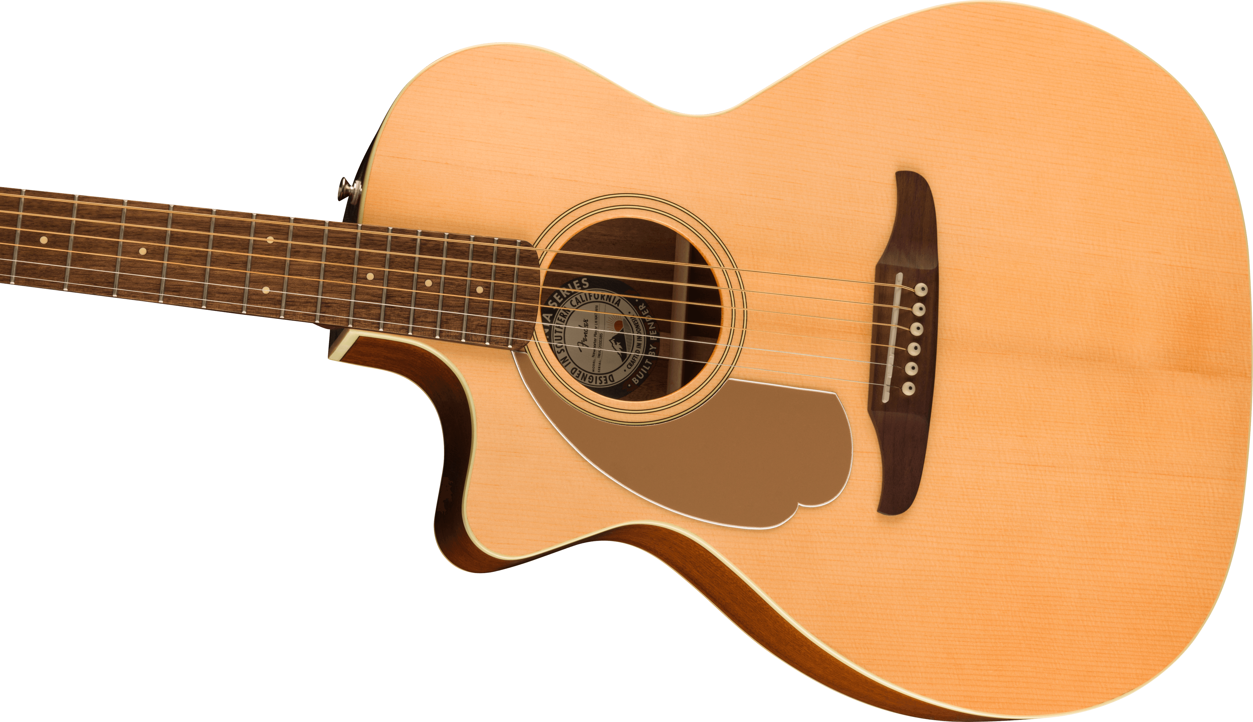 Fender Newporter Player Auditorium Gaucher Cw Epicea Acajou Wal - Natural - Guitare Folk - Variation 2