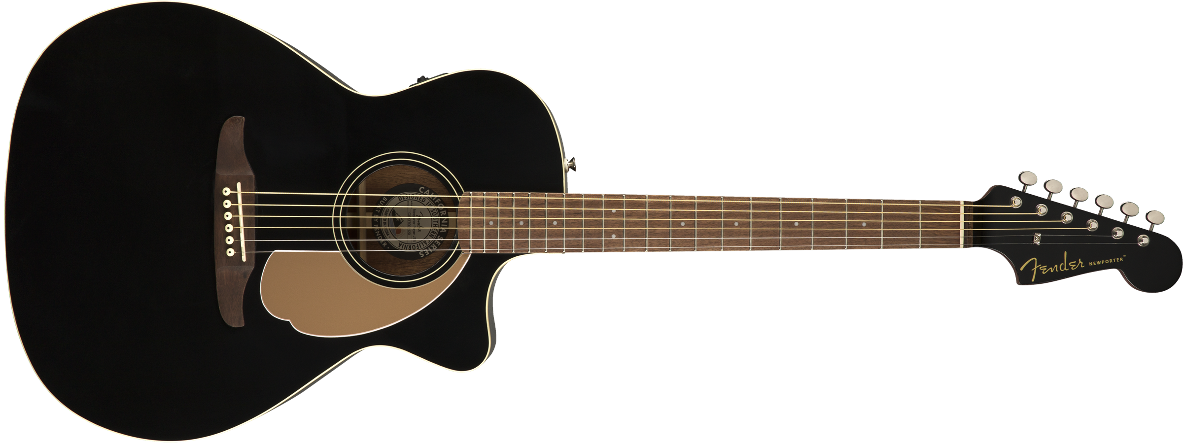 Fender Newporter Player - Jetty Black - Guitare Acoustique - Variation 1