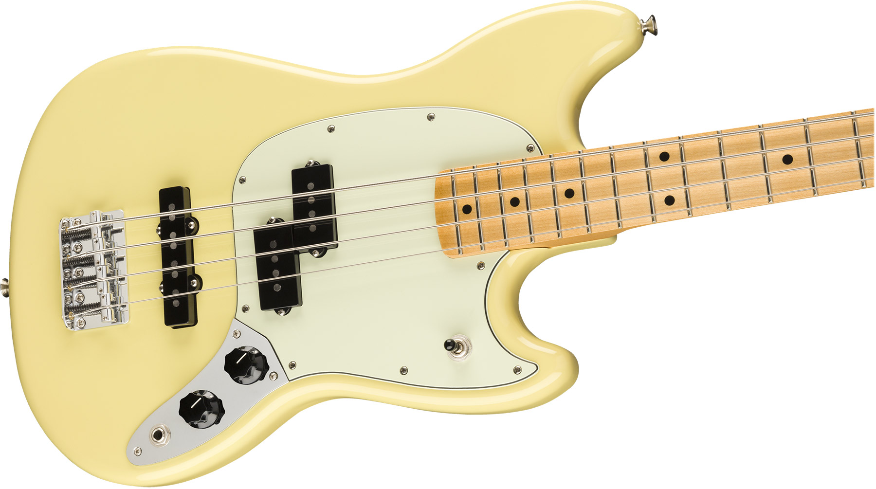 Fender Player Mustang Bass Pj Ltd Mex Mn - Canary - Basse Électrique Solid Body - Variation 2