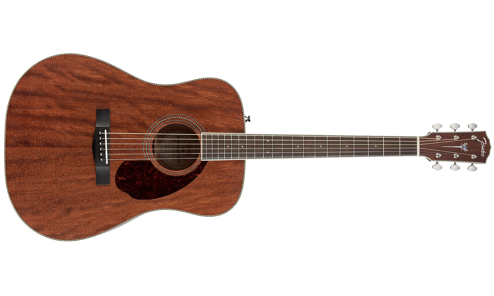 Fender Pm-1 Standard All Mahogany Case Paramount Dreadnought Tout Acajou 2016 - Natural Open Pore - Guitare Electro Acoustique - Variation 1