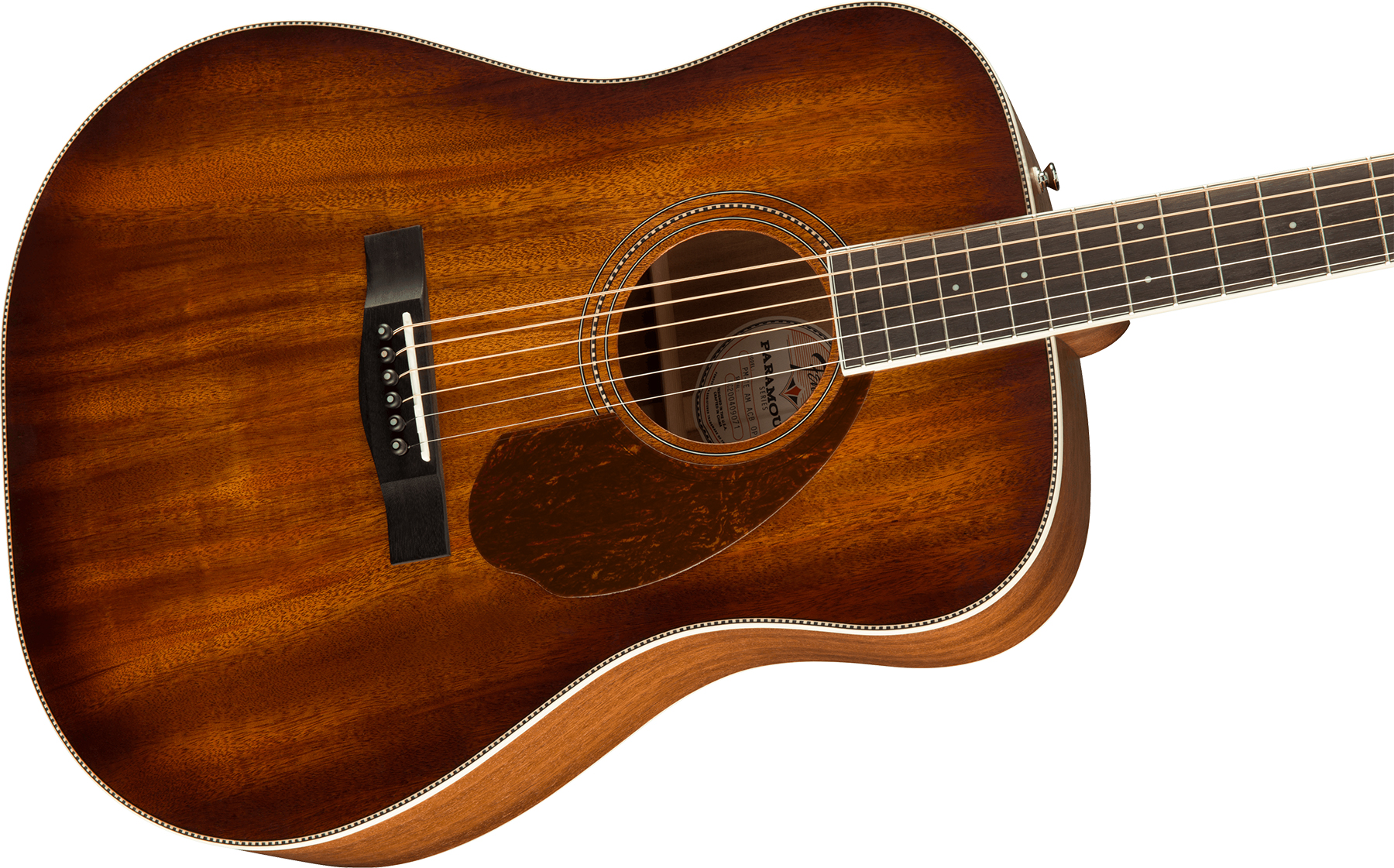 Fender Pm-1e All-mahogany Ne Paramount Dreadnought Tout Acajou Ova +etui - Aged Cognac Burst - Guitare Folk - Variation 2