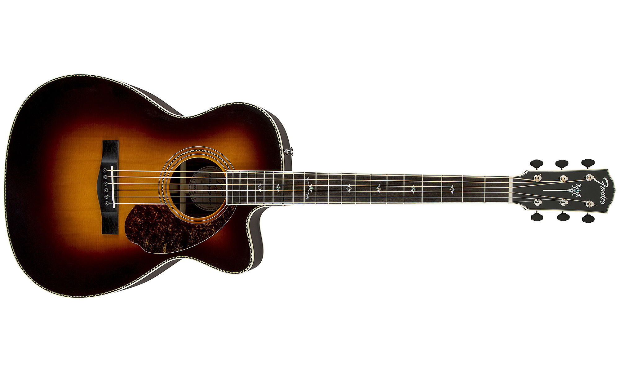 Fender Pm-3 Deluxe Paramount Triple 0 - Vintage Sunburst - Guitare Acoustique - Variation 1