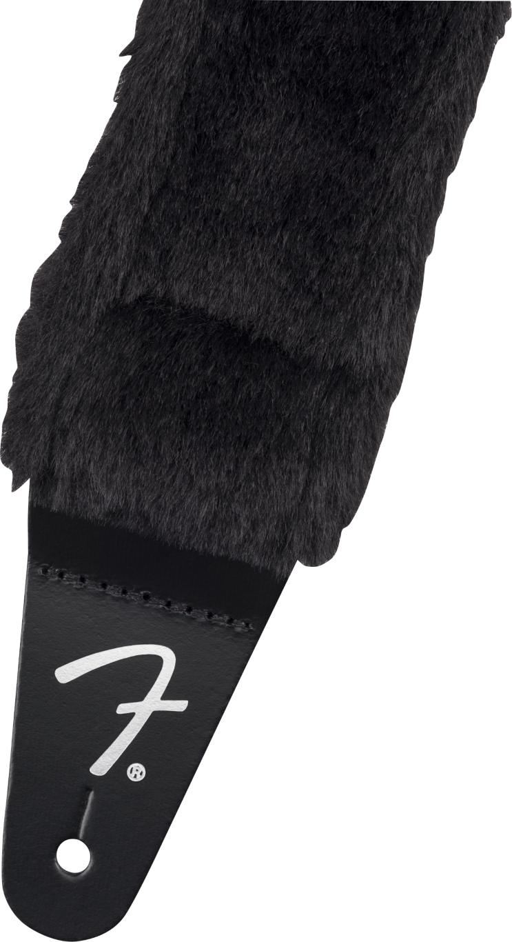 Fender Poodle Plush Strap Black - Sangle Courroie - Variation 1