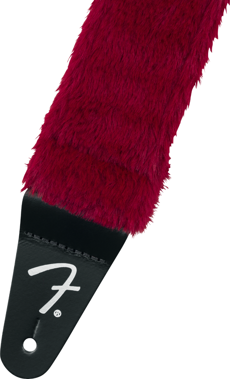 Fender Poodle Plush Strap Red - Sangle Courroie - Variation 1