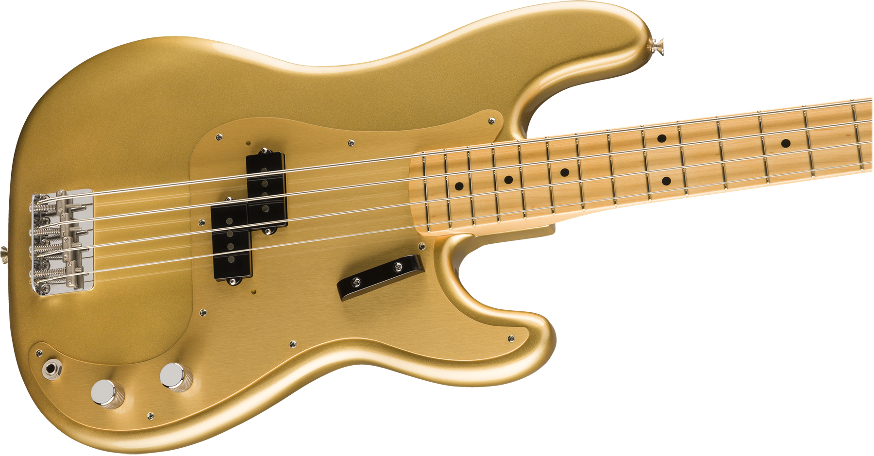 Fender Precision Bass '50s American Original Usa Mn - Aztec Gold - Basse Électrique Solid Body - Variation 1