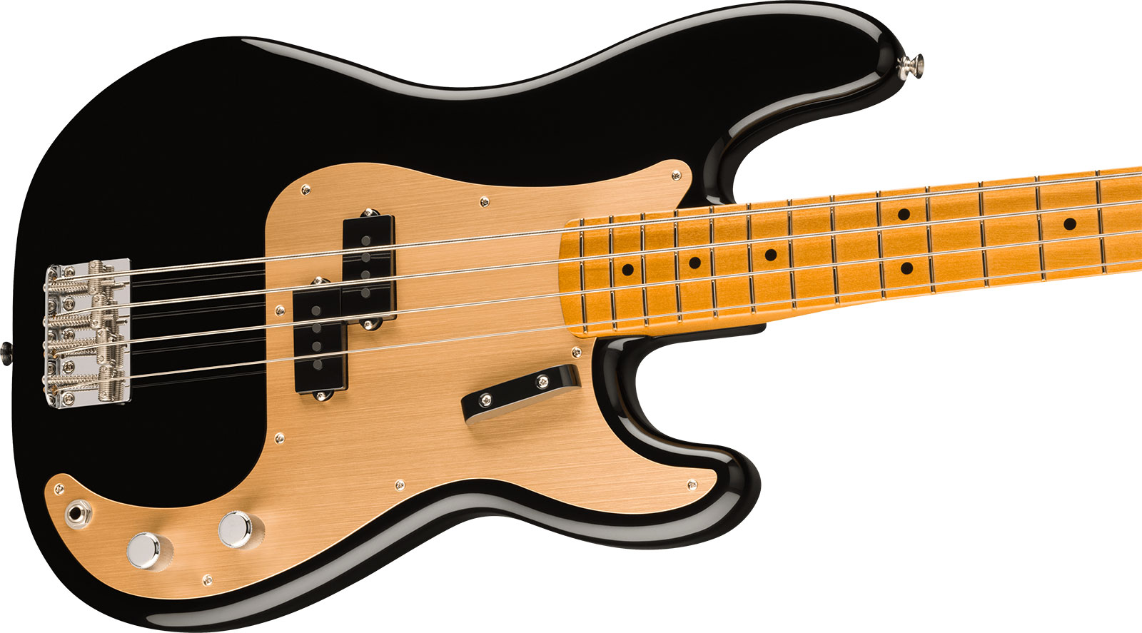 Fender Precision Bass 50s Vintera Ii Mex Mn - Black - Basse Électrique Solid Body - Variation 2