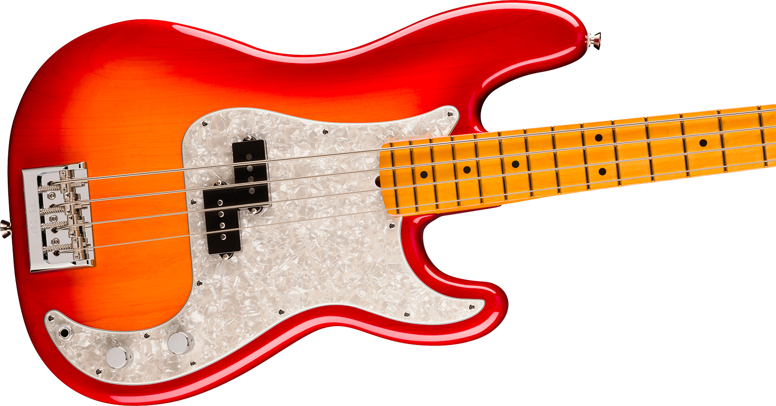 Fender Precision Bass American Pro. Usa Mn - Aged Cherry Burst - Basse Électrique Solid Body - Variation 1