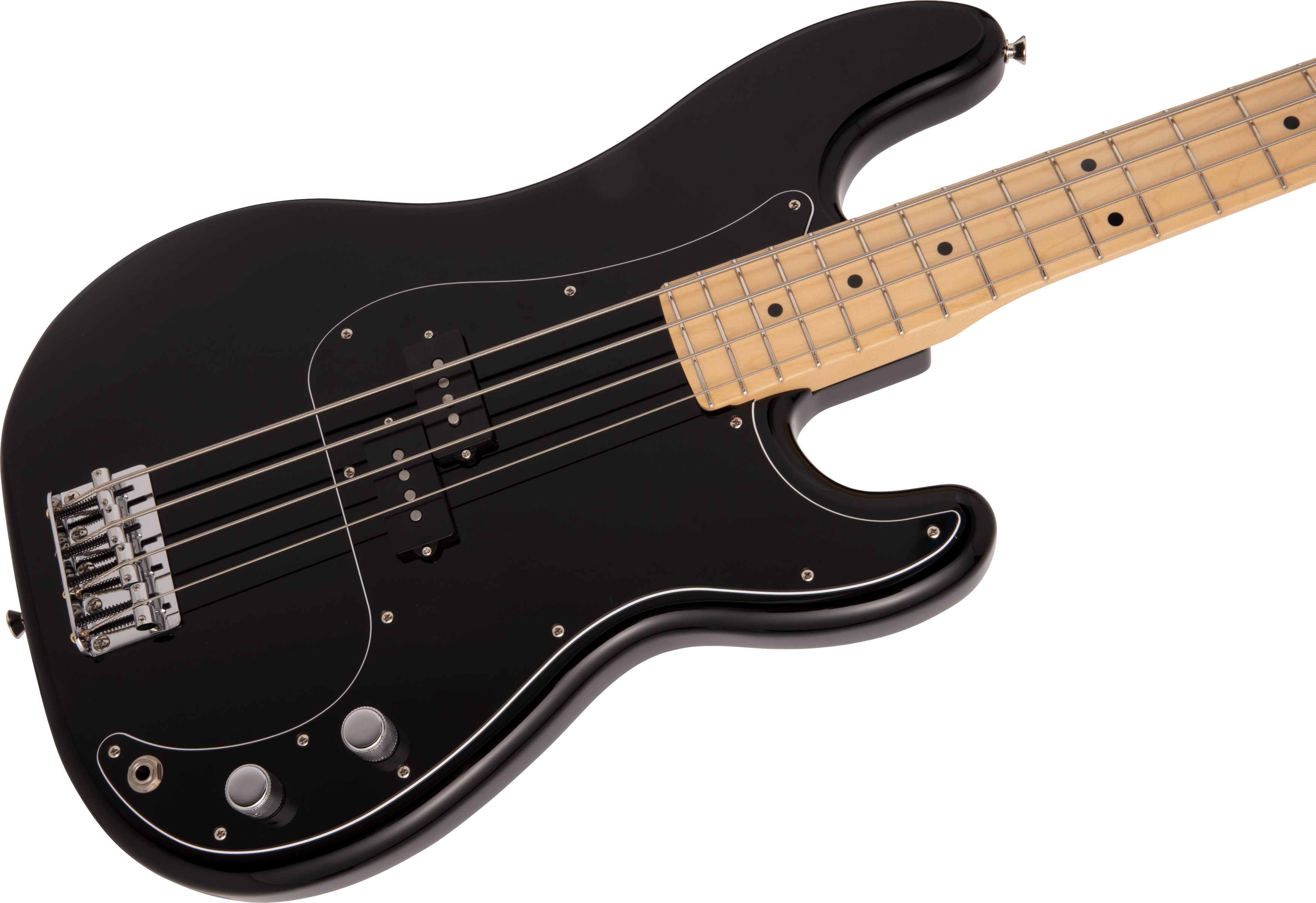 Fender Precision Bass Hybrid Ii Japan Mn - Black - Basse Électrique Solid Body - Variation 3