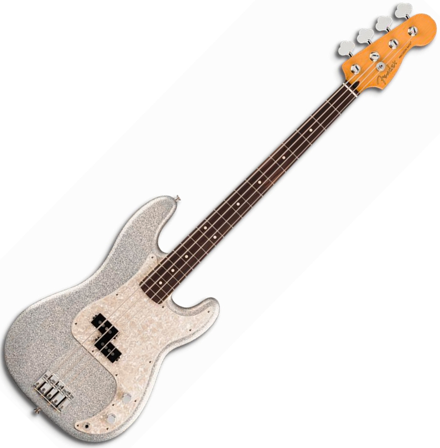 Fender Precision Bass Player Ii 75th Ann. Mex Rw - Diamond Dust Sparkle - Basse Électrique Solid Body - Variation 1