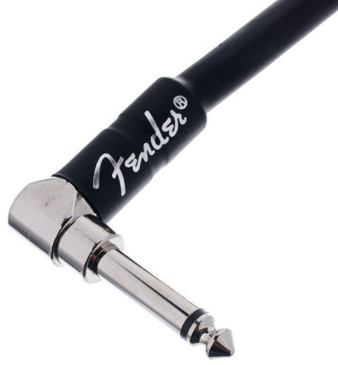 Fender Professional Instrument Cable Droit/coude 18.6ft Black - CÂble - Variation 1