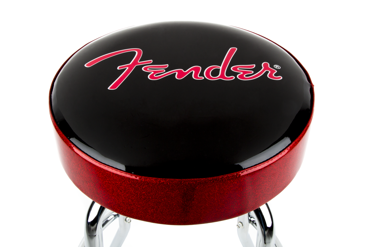 Fender Red Sparkle Logo Bar Stool 30 - Tabouret Bar Stool - Variation 1