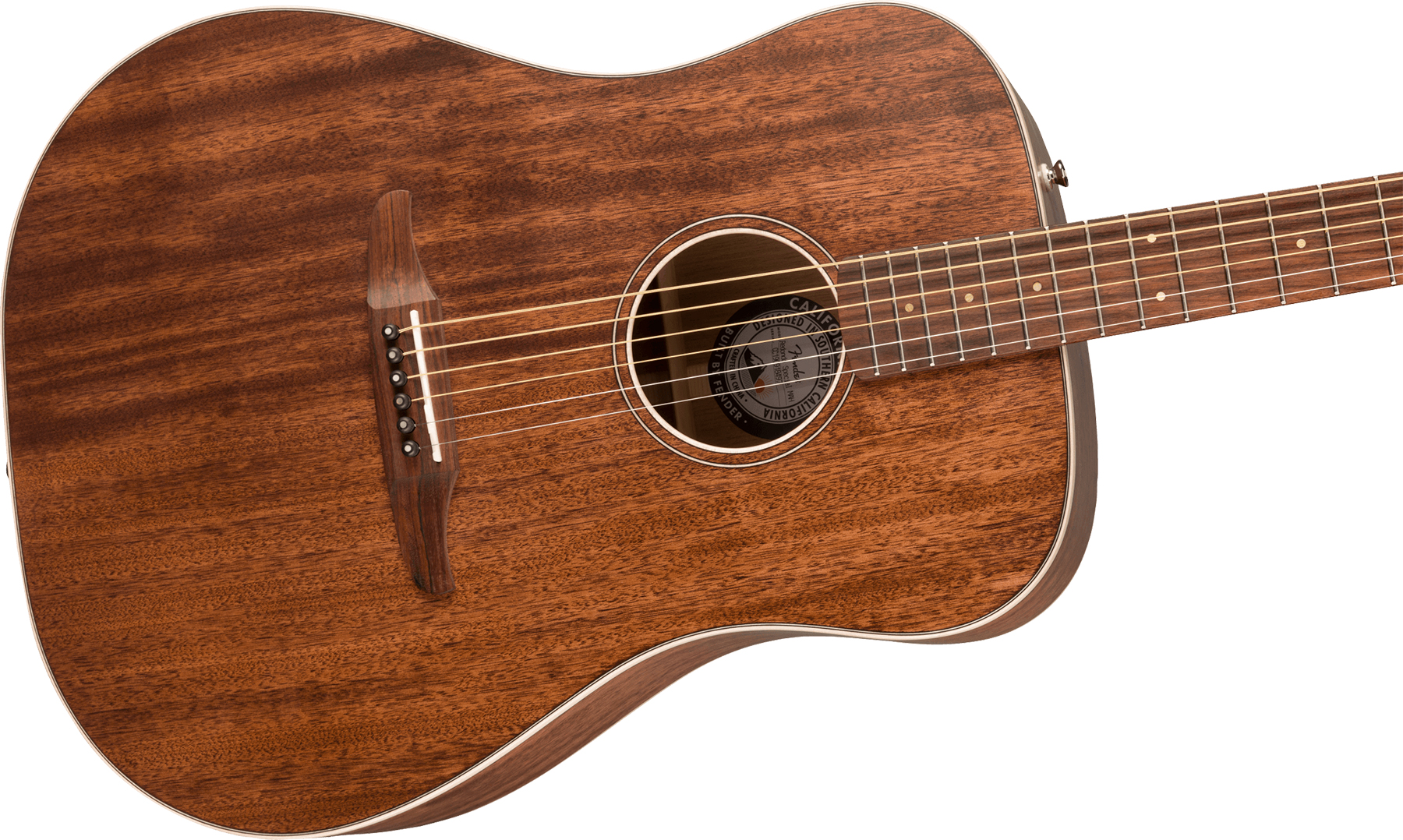 Fender Redondo Special California Dreadnought Tout Acajou Pf +housse - Natural Satin - Guitare Electro Acoustique - Variation 2