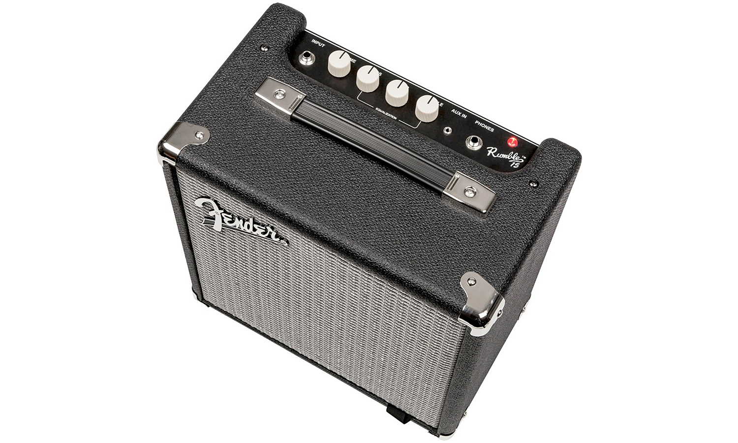 Fender Rumble 15 V3 2014 15w 1x8 Black Silver - Combo Ampli Basse - Variation 1