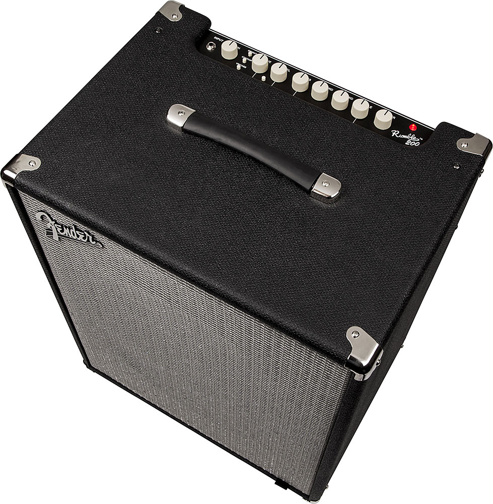 Fender Rumble 200 V3 2014 200w 1x15 Black Silver - Combo Ampli Basse - Variation 1