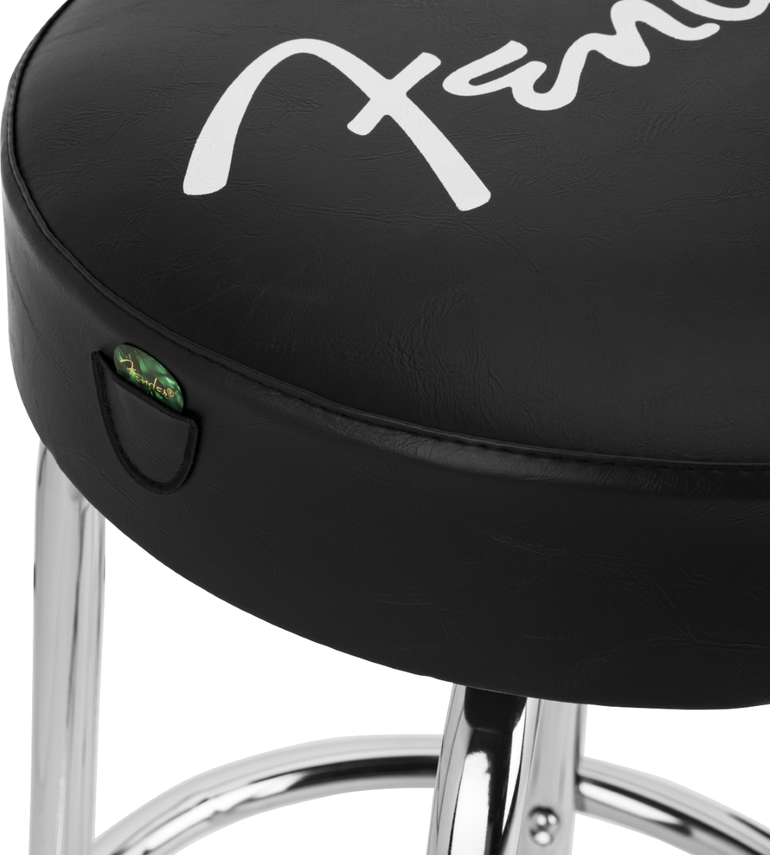 Fender Spaghetti Logo Pick Pouch Barstool Noir - Tabouret Bar Stool - Variation 3