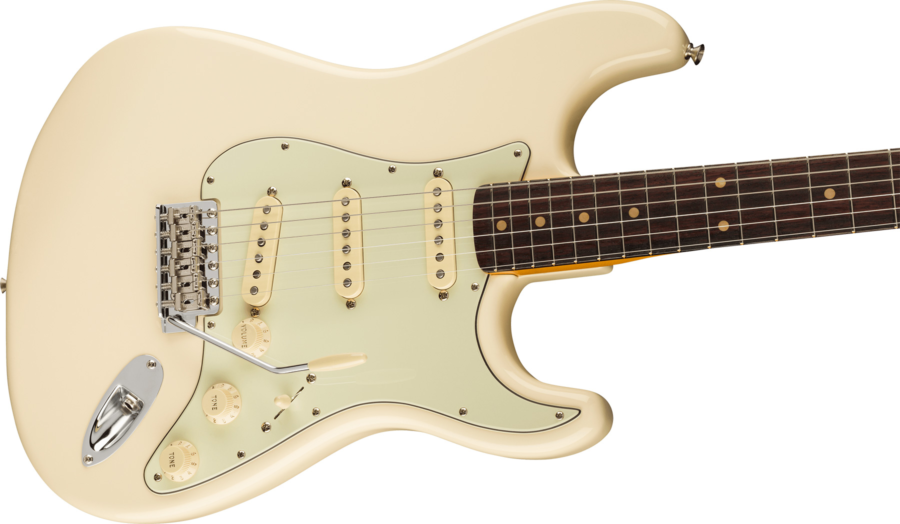 Fender Strat 1961 American Vintage Ii Usa 3s Trem Rw - Olympic White - Guitare Électrique Forme Str - Variation 2
