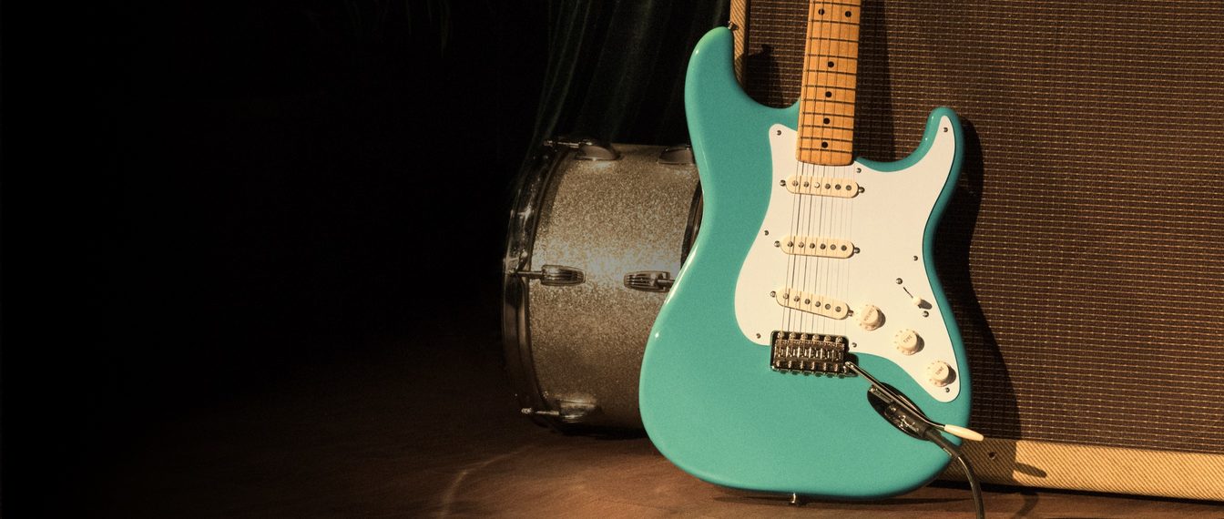 Fender Strat 50s Vintera Vintage Mex Mn - Seafoam Green - Guitare Électrique Forme Str - Variation 5