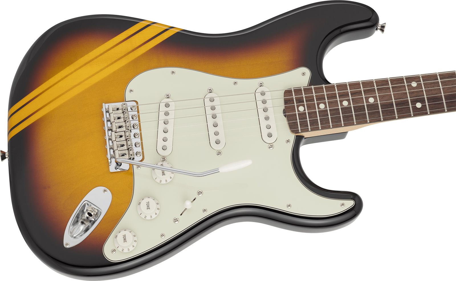 Fender Strat 60s Competition Traditional Jap 3s Trem Rw - 3-color Sunburst / Aged Natural - Guitare Électrique Forme Str - Variation 2