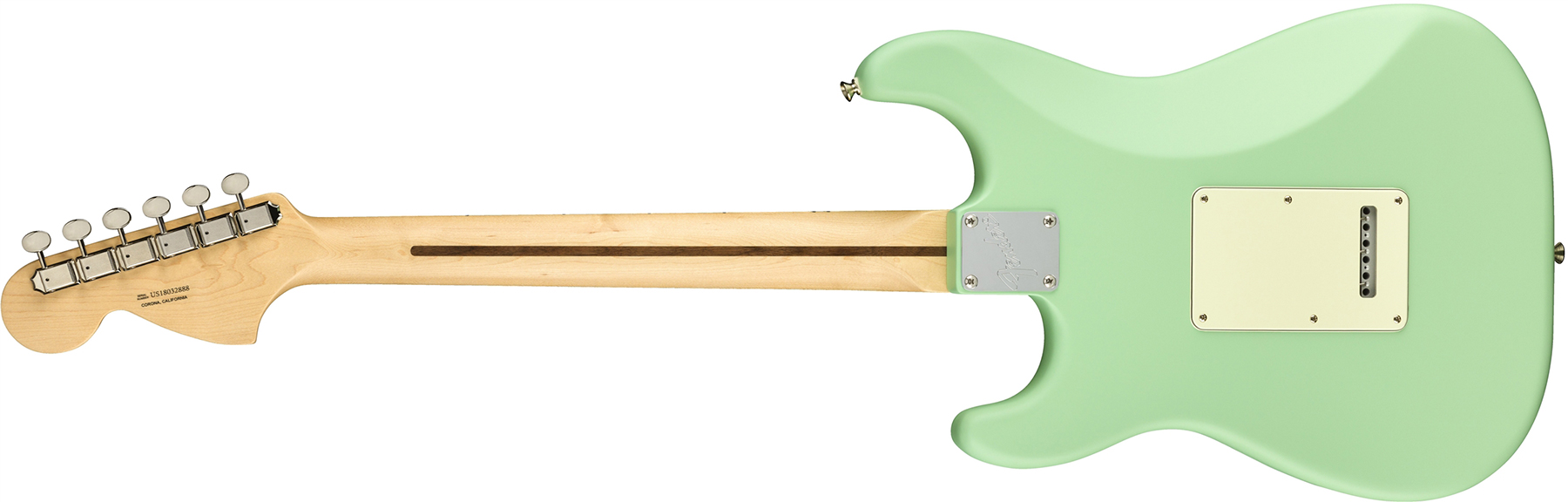 Fender Strat American Performer Usa Hss Mn - Satin Surf Green - Guitare Électrique Forme Str - Variation 1