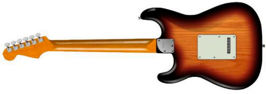 Fender Strat American Pro Ii Ltd 3s Custom Shop Trem Mn - 3-color Sunburst - Guitare Électrique Forme Str - Variation 1
